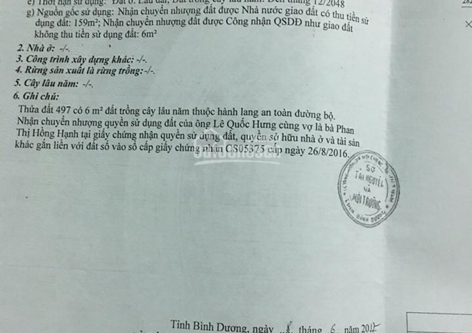 BÁN NHÀ TRỌ ẤP 2 HỘI NGHĨA TÂN UYÊN BÌNH DƯƠNG  6X53 THỔ CƯ 100% 
