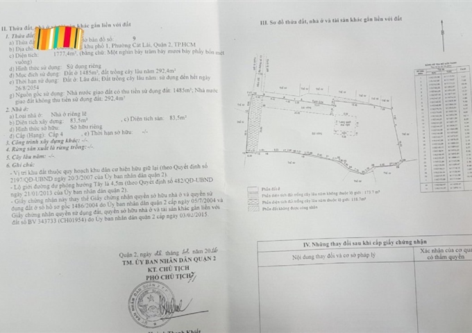 Bán đất lớn đường 13, phường Cát Lái, quận 2