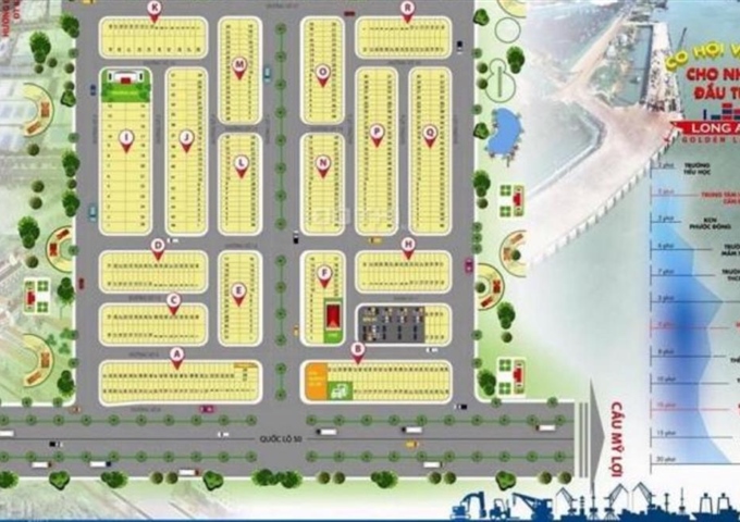 Chính chủ cần vốn làm ăn bán gấp đất KDC Golden River City, huyện Cần Đước, Long An