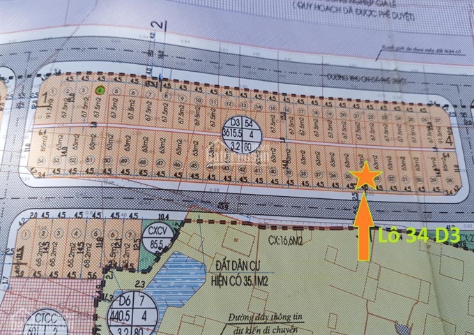 Bán đất khu tái định cư ngã tư Gia Lễ - Cạnh khu công nghiệp Đông Mỹ, TP Thái Bình, 63m2, hướng Nam