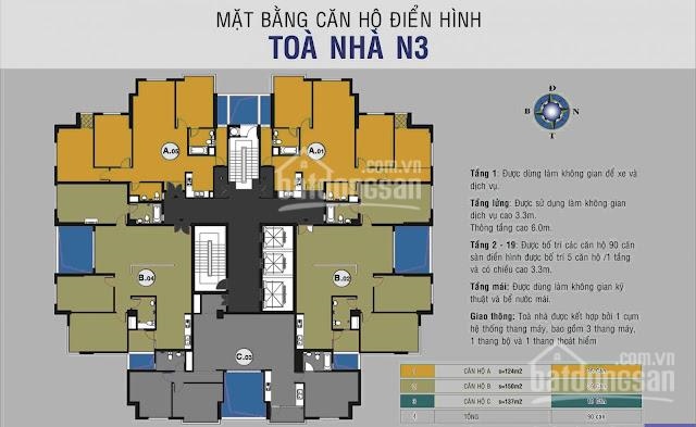 Bán chung cư 25 Lạc Trung, căn 1503 137m2