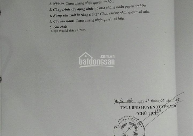 2 mặt tiền 110 Huỳnh Minh Thạnh, Phước Bửu, H Xuyên Mộc, T. Bà Rịa Vũng Tàu