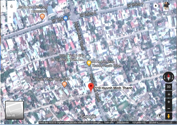 2 mặt tiền 110 Huỳnh Minh Thạnh, Phước Bửu, H Xuyên Mộc, T. Bà Rịa Vũng Tàu