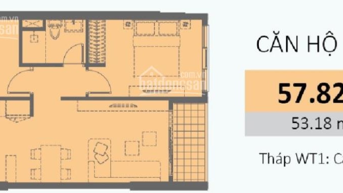 Cần bán căn hộ Wilton Tower 1PN, tầng trung, view hồ bơi! 