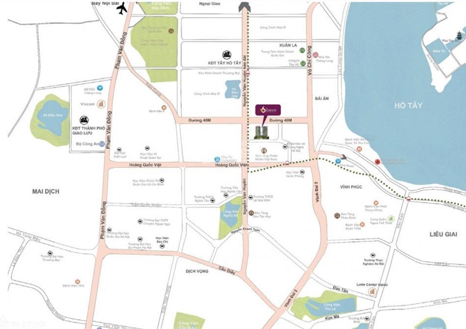 Bán căn hộ trên đường Nguyễn Văn Huyên kéo dài, Tây Hồ Tây, Hà Nội