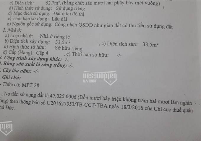 Bán nhà hẻm đường số 10, phường Linh Xuân, quận Thủ Đức
