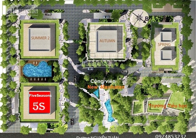 Bán gấp căn hộ 2 phòng ngủ tòa Five Seasons 47 Nguyễn Tuân, giá 1.6 tỷ. LH 0932086601