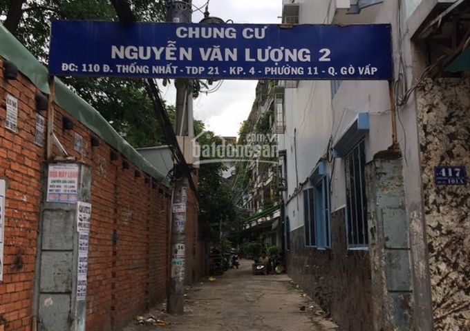 Chung cư Nguyễn Văn Lượng 2, căn góc, 45,3m2, 750tr