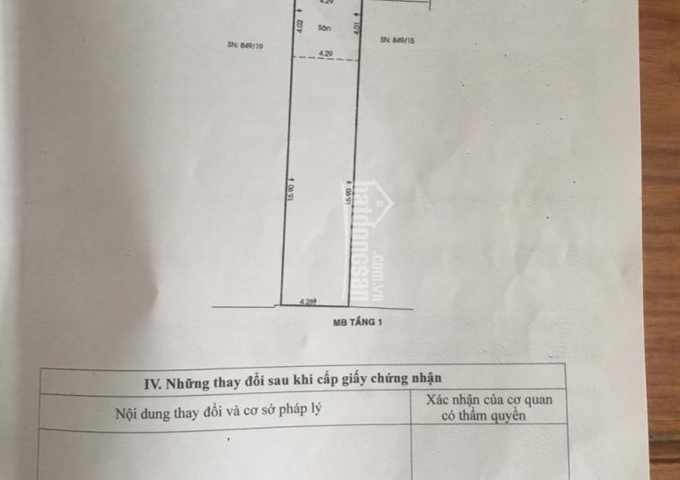 Cần bán nhà 849/17 Lũy Bán Bích, DT: 4.28x20.9m, đang cho thuê 10 tr/th, hẻm 4m hiện hữu. Giá: 5.5t