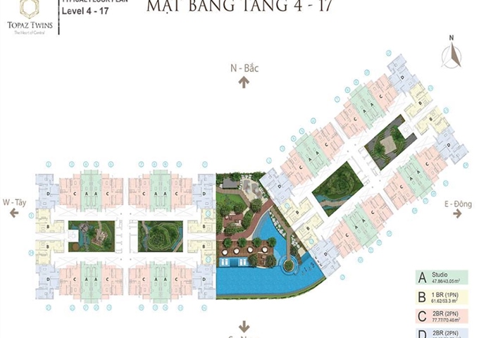 Chính thức bán căn hộ cao cấp Topaz Twins tại đường Võ Thị Sáu, TP. Biên Hòa, giá 20 triệu/m2