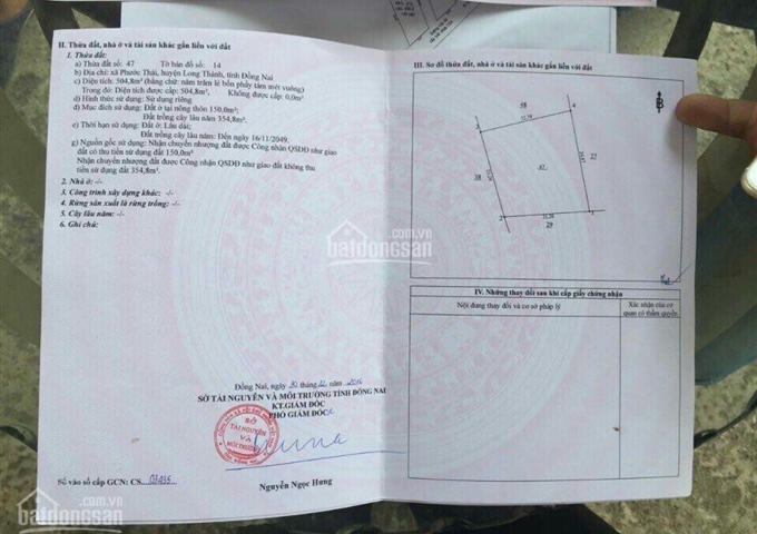 BÁN ĐẤT SÂN BAY LONG THÀNH GIÁ RẺ, CHỈ 1.2 TR/M2, LH 0909577072