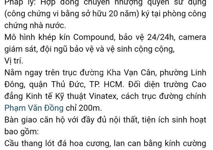 Bán căn hộ mini Linh Đông, Thủ Đức sát chung cư 4S ngay Phạm Văn Đồng