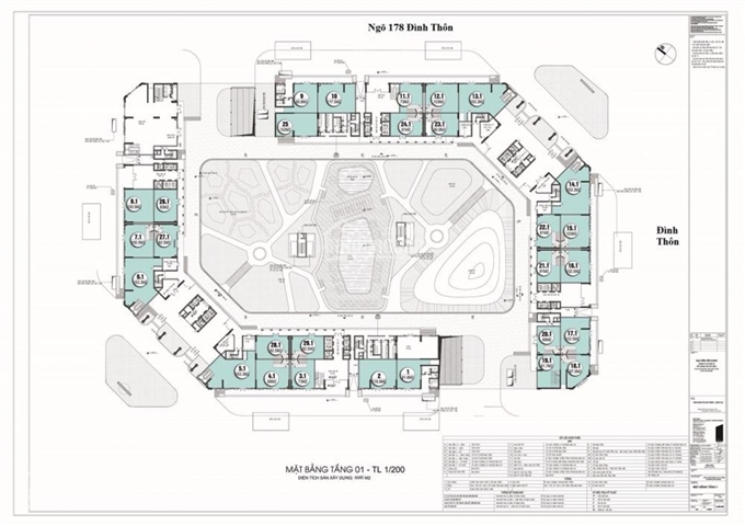 Bán sàn thương mại Shophouse dự án The Emerald CT8 Mỹ Đình. LH 0904502399