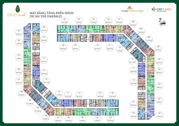 Bán sàn thương mại Shophouse dự án The Emerald CT8 Mỹ Đình. LH 0904502399