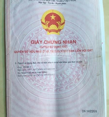 Bán nhà số 44/124 Lạch Tray, Ngô Quyền, Hải Phòng