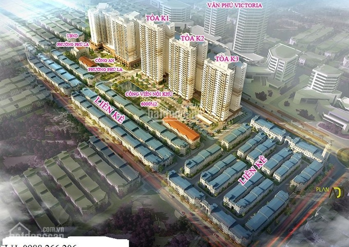 Bán liền kề La Casta Văn Phú Hà Đông vị trí đẹp giá 5,3 tỷ. LH: 0988 266 206