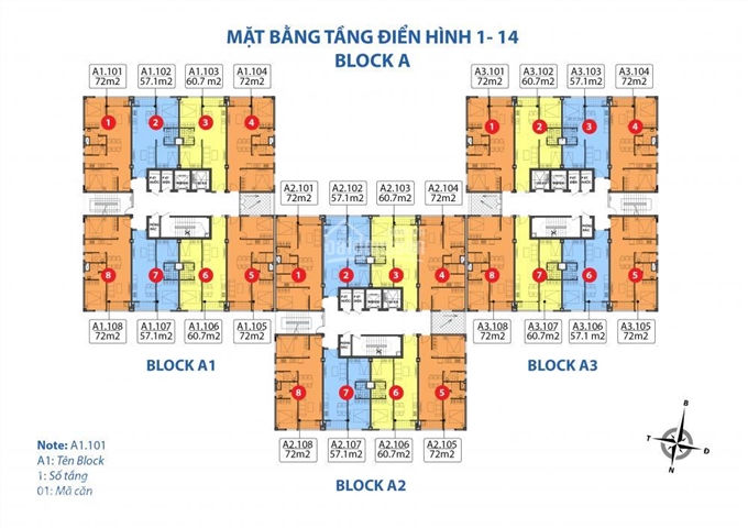 Bảng giá chủ đầu tư block B căn hộ Starlight Hậu Giang Q6, tháng 6/2018 nhận nhà. LH: 0934022839