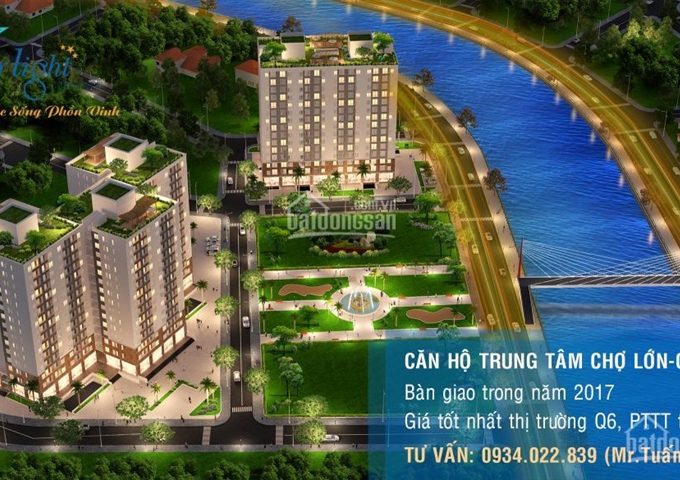Bảng giá chủ đầu tư block B căn hộ Starlight Hậu Giang Q6, tháng 6/2018 nhận nhà. LH: 0934022839