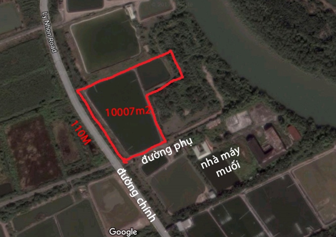 Cần tiền bán gấp  10007m2 đất nuôi trồng thủy sản +đất trồng cây lâu năm hai mặt tiền