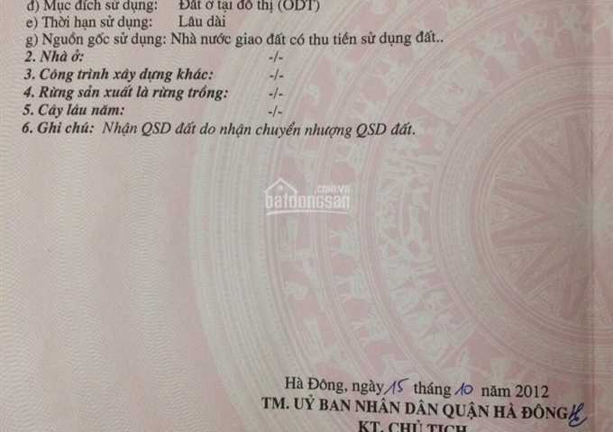 GĐ bán gấp 61m2 đất đấu giá Yên Thành, phường Biên Giang, giá 850 triệu/ 61m2