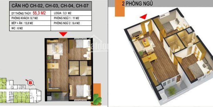 Chính chủ cho thuê căn 2 phòng ngủ chung cư 536A Minh Khai gấp, giá 5.5tr/tháng. LH: 0988 332 718