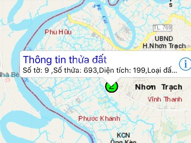 14 x 18 m~ 263 m2 hai mặt tiền hẻm ô tô 5 mét thổ 100 m2 giáo xứ Bắc Thần, Vĩnh Thanh, Nhơn Trạch