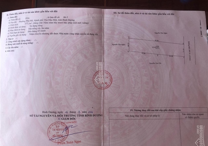 Bán đất đường DX 02 Phú Mỹ, Thủ Dầu Một, Bình Dương