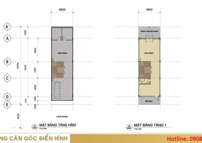 Chuyên cho thuê nhà phố Sala Đại Quang Minh, Thủ Thiêm, diện tích 5.6x20m, 7x22m