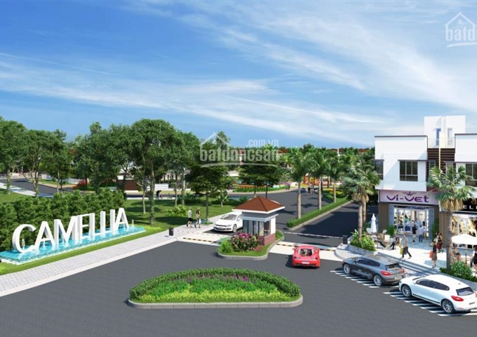Biệt thự Camellia đơn lập trệt + lầu, khu 84 căn khép kín, an ninh 24/24, nhà mới 6.45 tỷ ở ngay