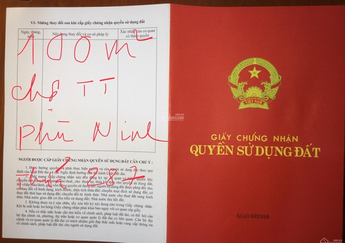 Bán đất mặt chợ Bãi Bằng, chợ trung tàm huyện Phù Ninh