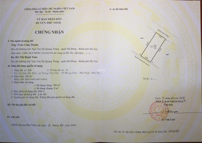 Bán đất mặt chợ Bãi Bằng, chợ trung tàm huyện Phù Ninh