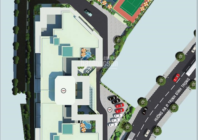 Bán căn hộ Cloudy Đầm Sen - Mặt tiền đường Trịnh Đình Trọng