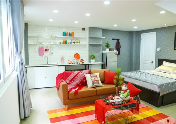 Căn hộ mini nội thất cao cấp, đủ tiện nghi, mới 100%, giờ giấc tự do ngay Hoàng Văn Thụ - Phú Nhuận