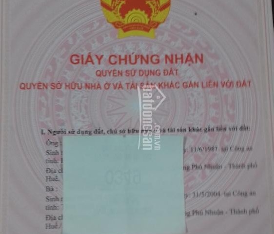Bán đất 15 Hồng Chương, phường An Đông, thành phố Huế 100m2, giá 2.2 tỷ