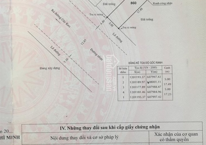 Bán đất mặt tiền đường Cây Keo, phường Tam Phú, Thủ Đức, LH 0903100138