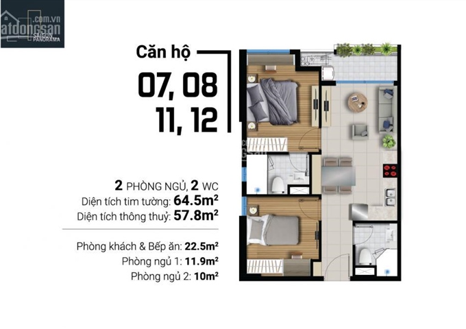 Bán căn hộ dự án River Panorama GD1