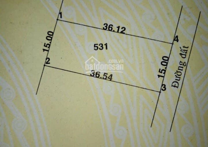 Bán đất MT đường 614 xã Phước Hiệp, Huyện Củ Chi DT 15x36=544m2 giá 1,5 tỷ