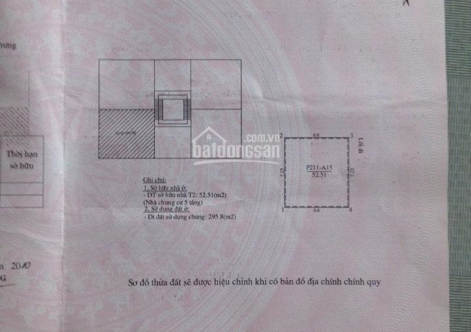 Bán căn hộ khu ĐH Kinh Tế Quốc Dân - HN (sổ đỏ chính chủ)