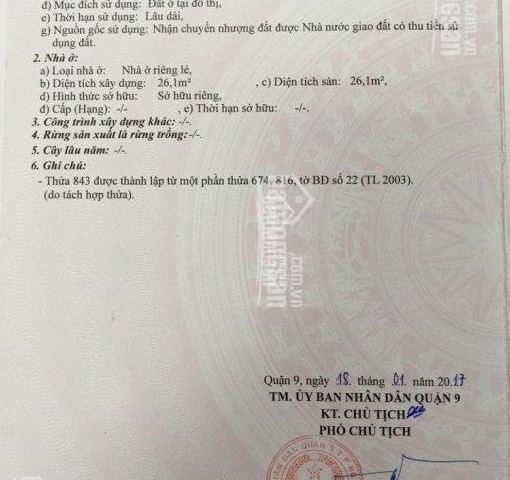 Bán đất 60m2 dự án Tín Hưng, đường 970 sát Nguyễn Duy Trinh, P. Phú Hữu, Q9. LH: 0902309084