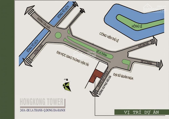 Chính chủ cho thuê căn officetel, Hong Kong Tower, 0918196889