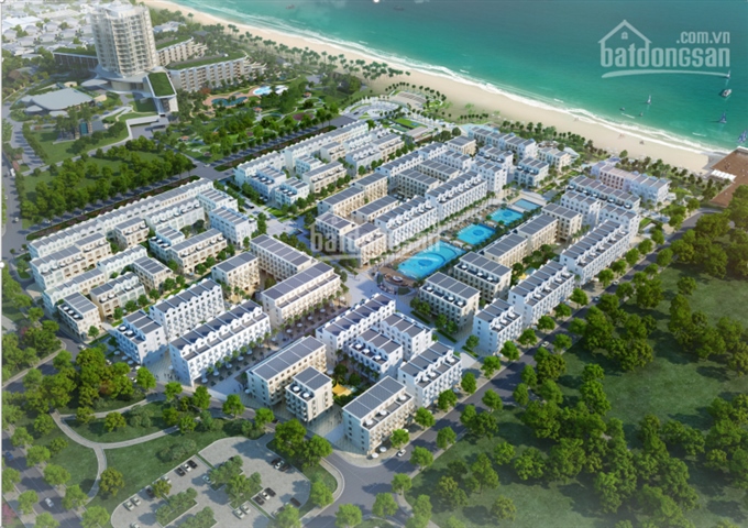 Đất dự án Bim Phú Quốc - căn shophouse mặt hồ bơi 4 tầng - B6 LH: 0974940891