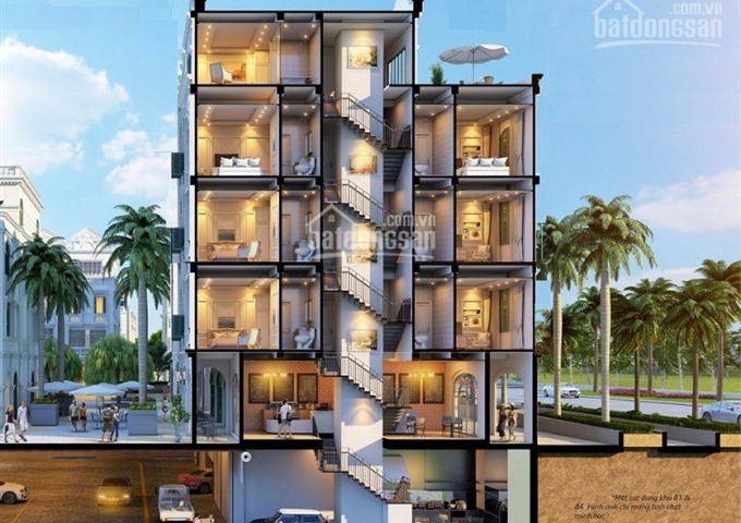 Đất dự án Bim Phú Quốc - căn shophouse mặt hồ bơi 4 tầng - B6 LH: 0974940891