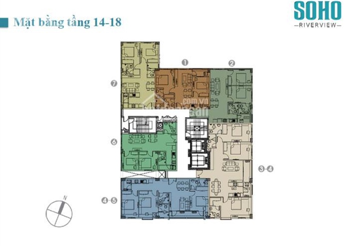 Bán căn hộ Soho Riverview (Bình Quới 1) 3PN/116.6m2 Quận Bình Thạnh