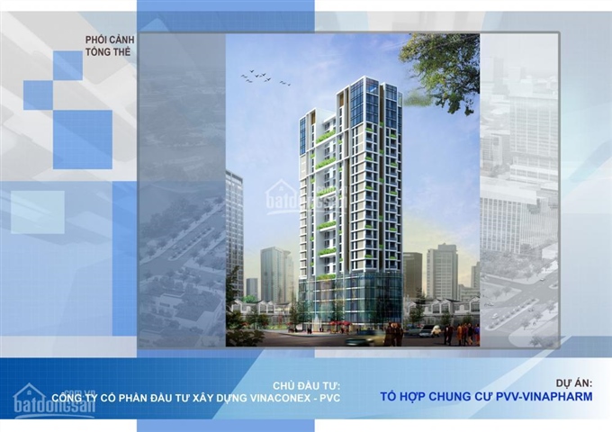 Bán sàn thương mại tầng 1, sàn văn phòng tầng 2, 3 dự án chung cư PVV 60B Nguyễn Huy Tưởng, giá rẻ