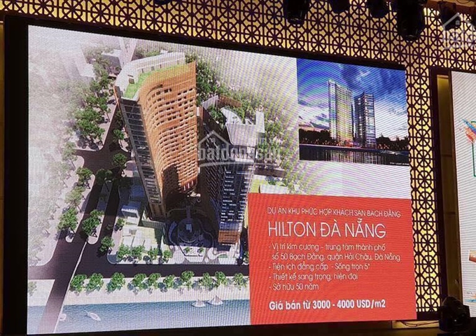 Mở bán căn hộ cao cấp Hilton tại Đà Nẵng view sông Hàn. LH 0931996088
