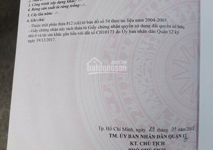 Bán đất hẻm 224 Vườn Lài, An Phú Đông, Quận 12, giá đã có sổ riêng 18 triệu/m2