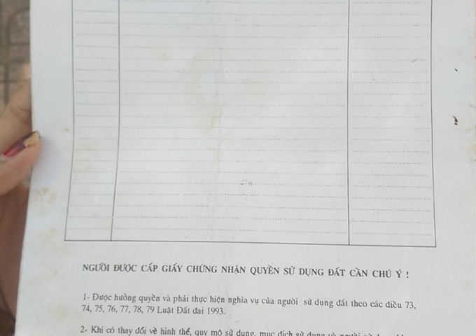 Chính chủ cần bán lô đất ngay KCN Suối Dầu Suối Tân Cam Lâm