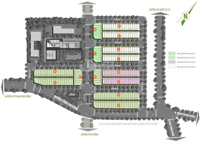 Đất nền Him Lam Phú Đông lô D2 giá 3.2tỷ, C2 giá 3.4 tỷ, B2 giá 3.45tỷ, A2 giá 3.9tỷ, C1, D1 3.5tỷ