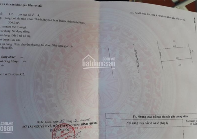 Bán Cụm G Lô Đất Đường Nguyễn Văn Linh, TTHC Chơn Thành, Bình Phước