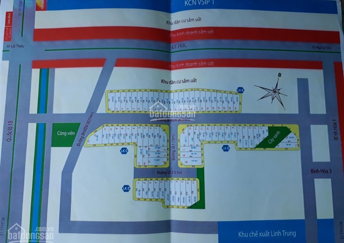 Bán nhà ở cao cấp Newtown Center Land 2, Lái Thiêu, Thuận An, Bình Dương